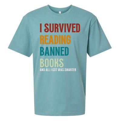 I Survived Reading Banned Books Book Lover Sueded Cloud Jersey T-Shirt