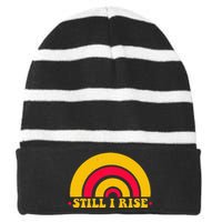 I Still Rise Feminist Equality Human Rights Equal Rights Striped Beanie with Solid Band