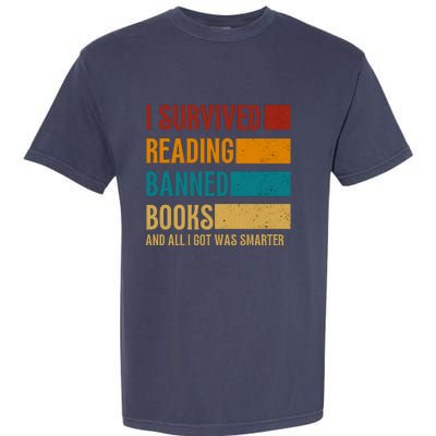 I Survived Reading Banned Books Book Lover Bookaholic Garment-Dyed Heavyweight T-Shirt