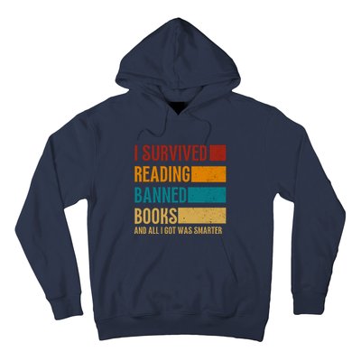 I Survived Reading Banned Books Book Lover Bookaholic Hoodie