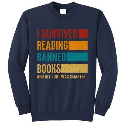 I Survived Reading Banned Books Book Lover Bookaholic Sweatshirt