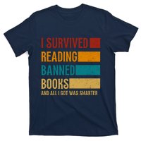 I Survived Reading Banned Books Book Lover Bookaholic T-Shirt