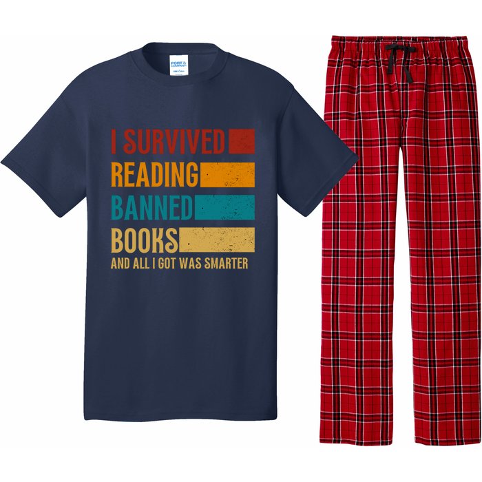 I Survived Reading Banned Books Book Lover Bookaholic Pajama Set