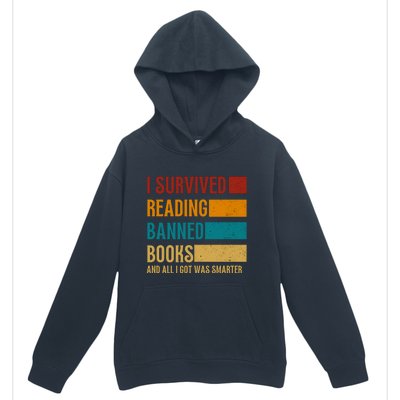 I Survived Reading Banned Books Book Lover Bookaholic Urban Pullover Hoodie