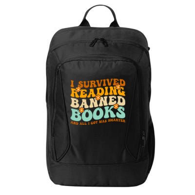 I Survived Reading Banned Books Book Lover Bookaholic City Backpack