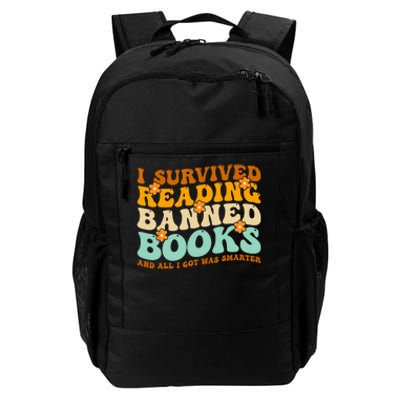 I Survived Reading Banned Books Book Lover Bookaholic Daily Commute Backpack