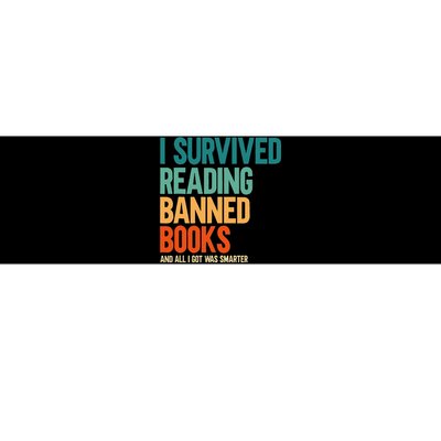 I Survived Reading Banned Books Book Lover Bookaholic Bumper Sticker