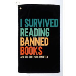 I Survived Reading Banned Books Book Lover Bookaholic Platinum Collection Golf Towel