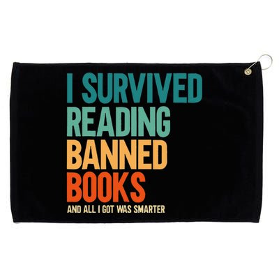 I Survived Reading Banned Books Book Lover Bookaholic Grommeted Golf Towel