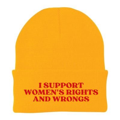 I Support Rights And Wrongs Aesthetic Knit Cap Winter Beanie