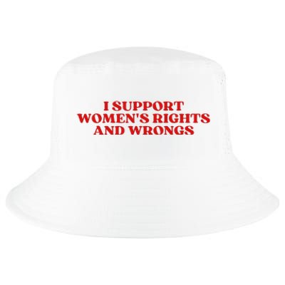 I Support Rights And Wrongs Aesthetic Cool Comfort Performance Bucket Hat