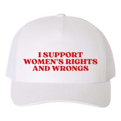 I Support Rights And Wrongs Aesthetic Yupoong Adult 5-Panel Trucker Hat