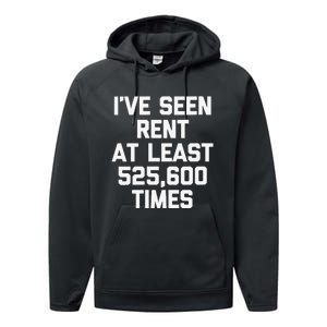 IVe Seen Rent At Least 525600 Times Funny Musical Theatre Performance Fleece Hoodie