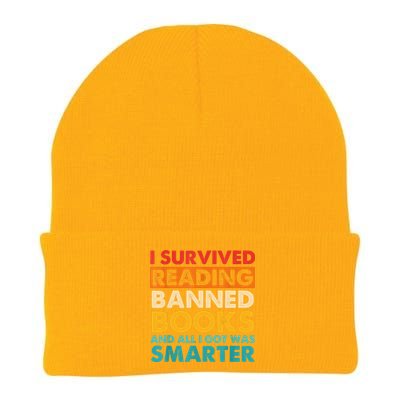 I Survived Reading Banned Books And All I Got Was Smarter Knit Cap Winter Beanie