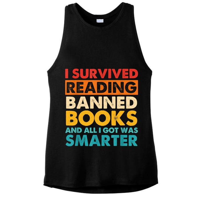 I Survived Reading Banned Books And All I Got Was Smarter Ladies PosiCharge Tri-Blend Wicking Tank