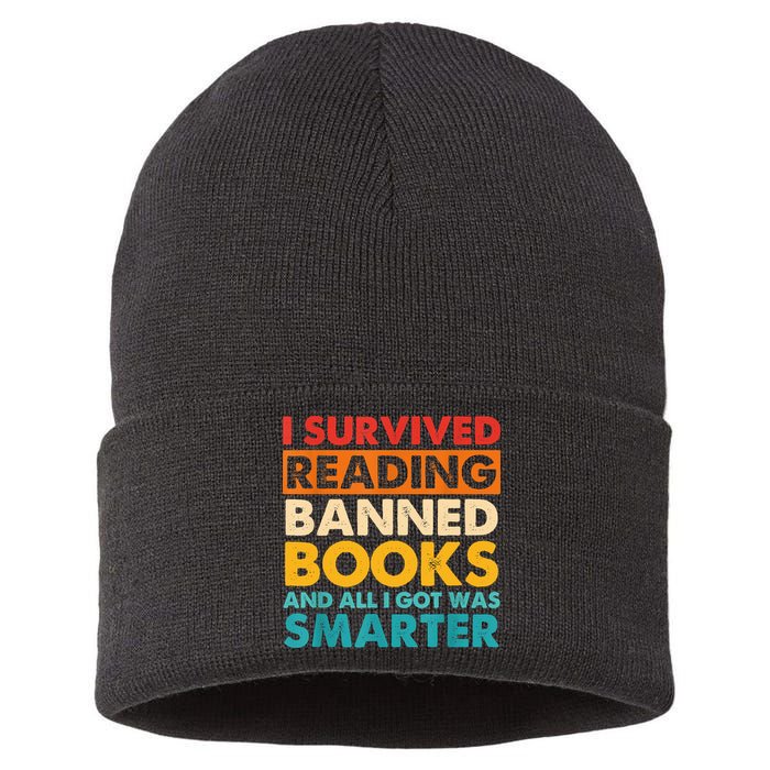 I Survived Reading Banned Books And All I Got Was Smarter Sustainable Knit Beanie