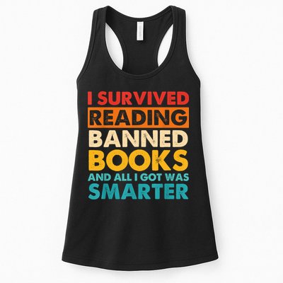 I Survived Reading Banned Books And All I Got Was Smarter Womens Tank Top