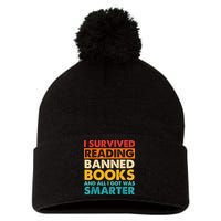 I Survived Reading Banned Books And All I Got Was Smarter Pom Pom 12in Knit Beanie