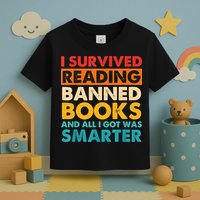 I Survived Reading Banned Books And All I Got Was Smarter Toddler T-Shirt