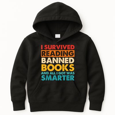 I Survived Reading Banned Books And All I Got Was Smarter Kids Hoodie