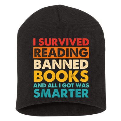 I Survived Reading Banned Books And All I Got Was Smarter Short Acrylic Beanie