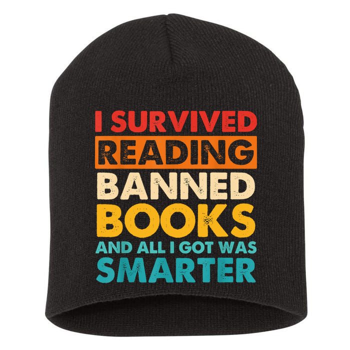 I Survived Reading Banned Books And All I Got Was Smarter Short Acrylic Beanie