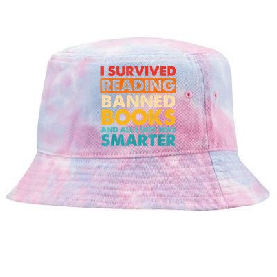 I Survived Reading Banned Books And All I Got Was Smarter Tie-Dyed Bucket Hat