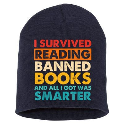 I Survived Reading Banned Books And All I Got Was Smarter Short Acrylic Beanie