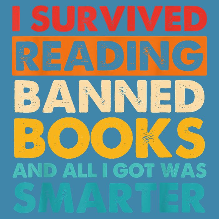 I Survived Reading Banned Books And All I Got Was Smarter V-Neck T-Shirt
