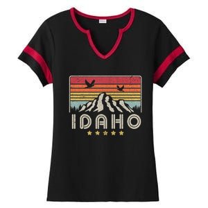 Idaho Shirt. Retro Style ID, USA Ladies Halftime Notch Neck Tee