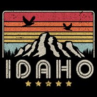 Idaho Shirt. Retro Style ID, USA Cooling Performance Crew T-Shirt