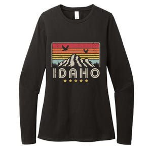 Idaho Shirt. Retro Style ID, USA Womens CVC Long Sleeve Shirt