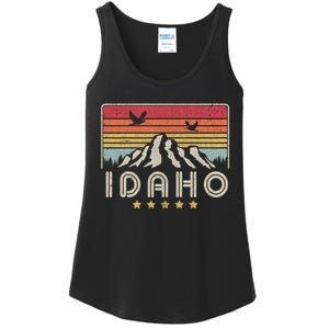 Idaho Shirt. Retro Style ID, USA Ladies Essential Tank