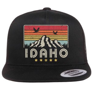 Idaho Shirt. Retro Style ID, USA Flat Bill Trucker Hat