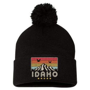 Idaho Shirt. Retro Style ID, USA Pom Pom 12in Knit Beanie