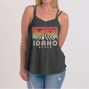 Idaho Shirt. Retro Style ID, USA Women's Strappy Tank