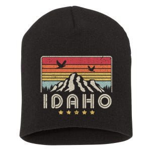 Idaho Shirt. Retro Style ID, USA Short Acrylic Beanie