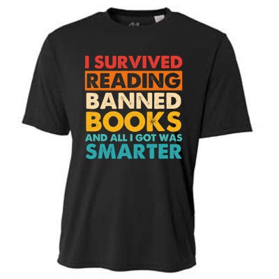 I Survived Reading Banned Books And All I Got Was Smarter Cooling Performance Crew T-Shirt