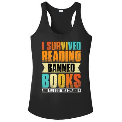 I Survived Reading Banned Books And All I Got Was Smarter Ladies PosiCharge Competitor Racerback Tank