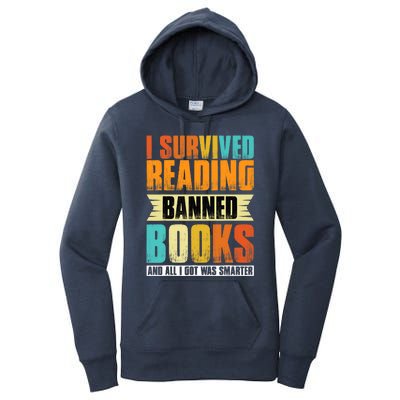 I Survived Reading Banned Books And All I Got Was Smarter Women's Pullover Hoodie