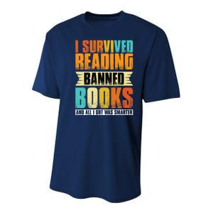 I Survived Reading Banned Books And All I Got Was Smarter Youth Performance Sprint T-Shirt