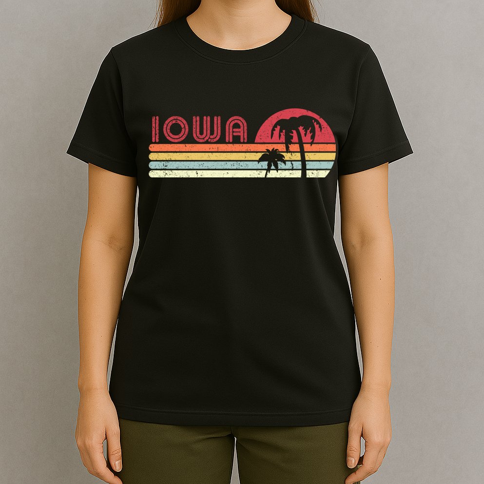 Iowa Shirt. Retro Style IA, USA T-Shirt