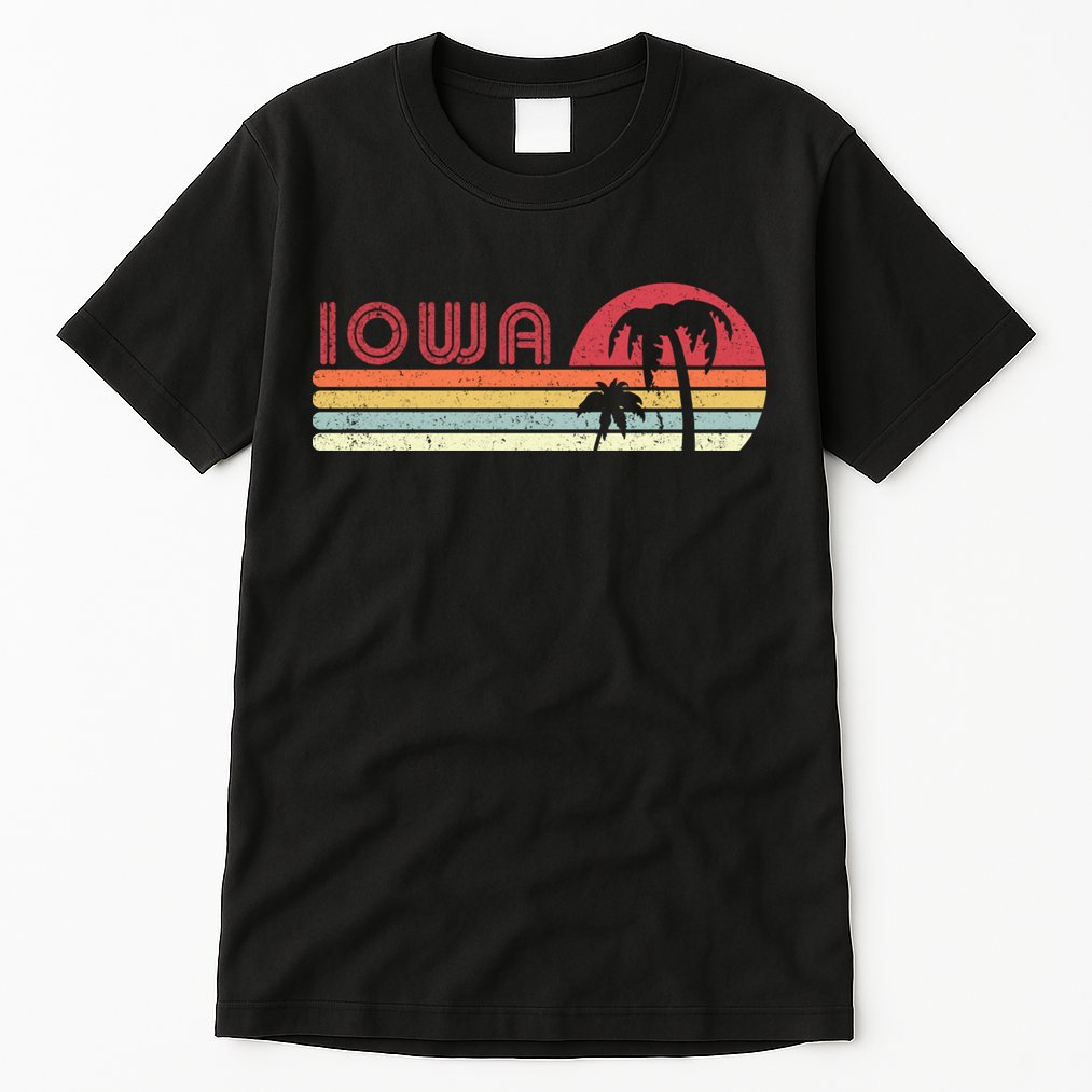 Iowa Shirt. Retro Style IA, USA Tall T-Shirt