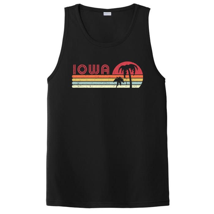 Iowa Shirt. Retro Style IA, USA PosiCharge Competitor Tank