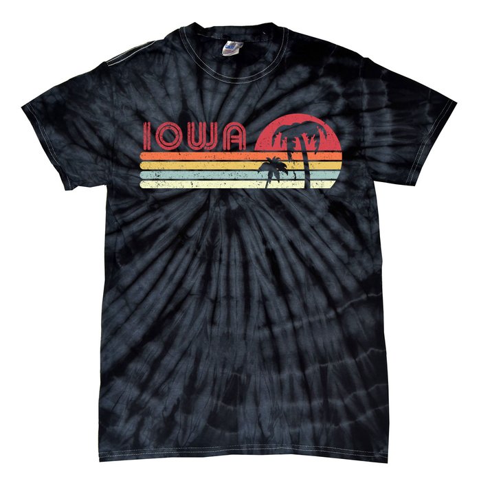 Iowa Shirt. Retro Style IA, USA Tie-Dye T-Shirt