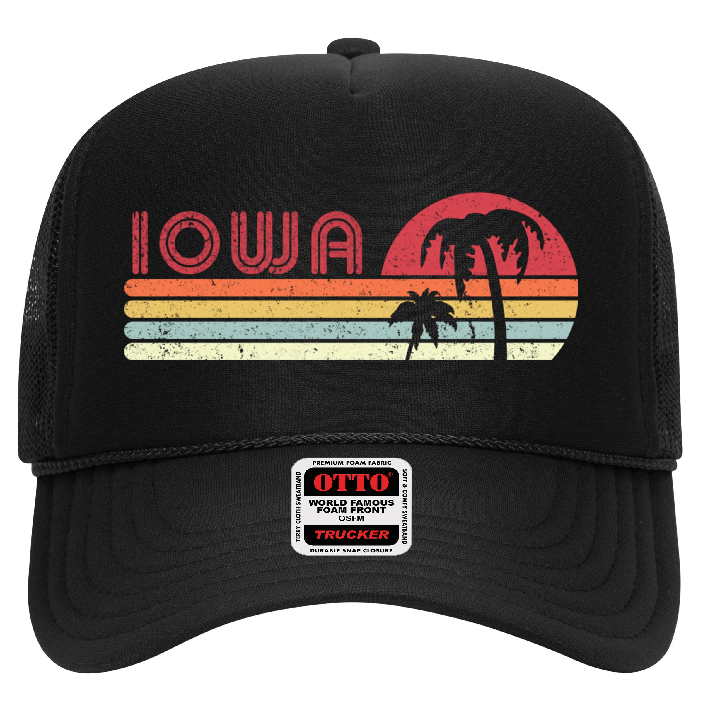 Iowa Shirt. Retro Style IA, USA Hat
