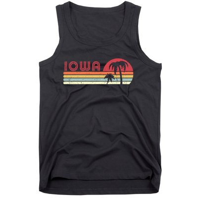 Iowa Shirt. Retro Style IA, USA Tank Top