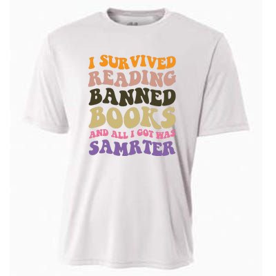 I Survived Reading Banned Books Reader Bookworm Cooling Performance Crew T-Shirt