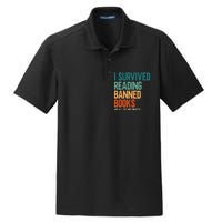 I Survived Reading Banned Books Book Lover Bookaholic Dry Zone Grid Polo