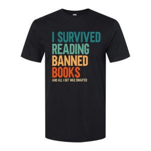 I Survived Reading Banned Books Book Lover Bookaholic Softstyle CVC T-Shirt